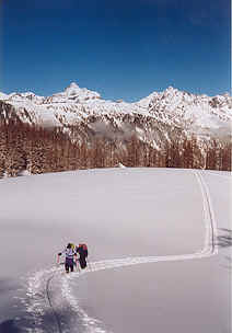 En montant � Pointe Ronde (Extr�me du massif du mont Blanc)